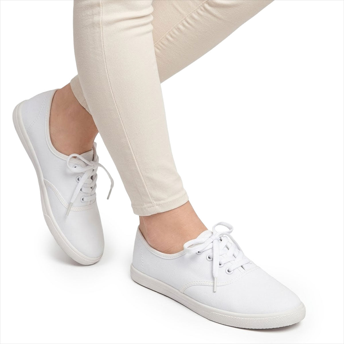 Women's Classic Low-Top Canvas Trainers Corvine