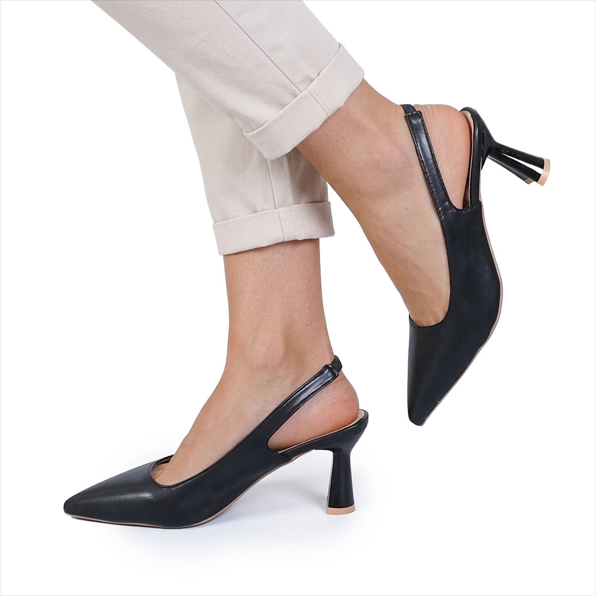 Women's Pointed-Toe Slingback Heels Corvine