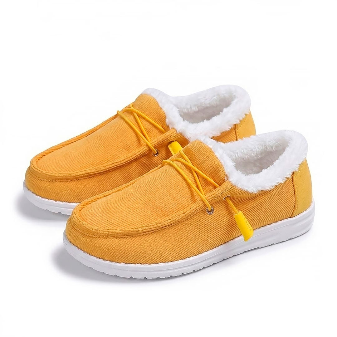 Women's Fleece-Lined Textured Comfort Loafers Corvine