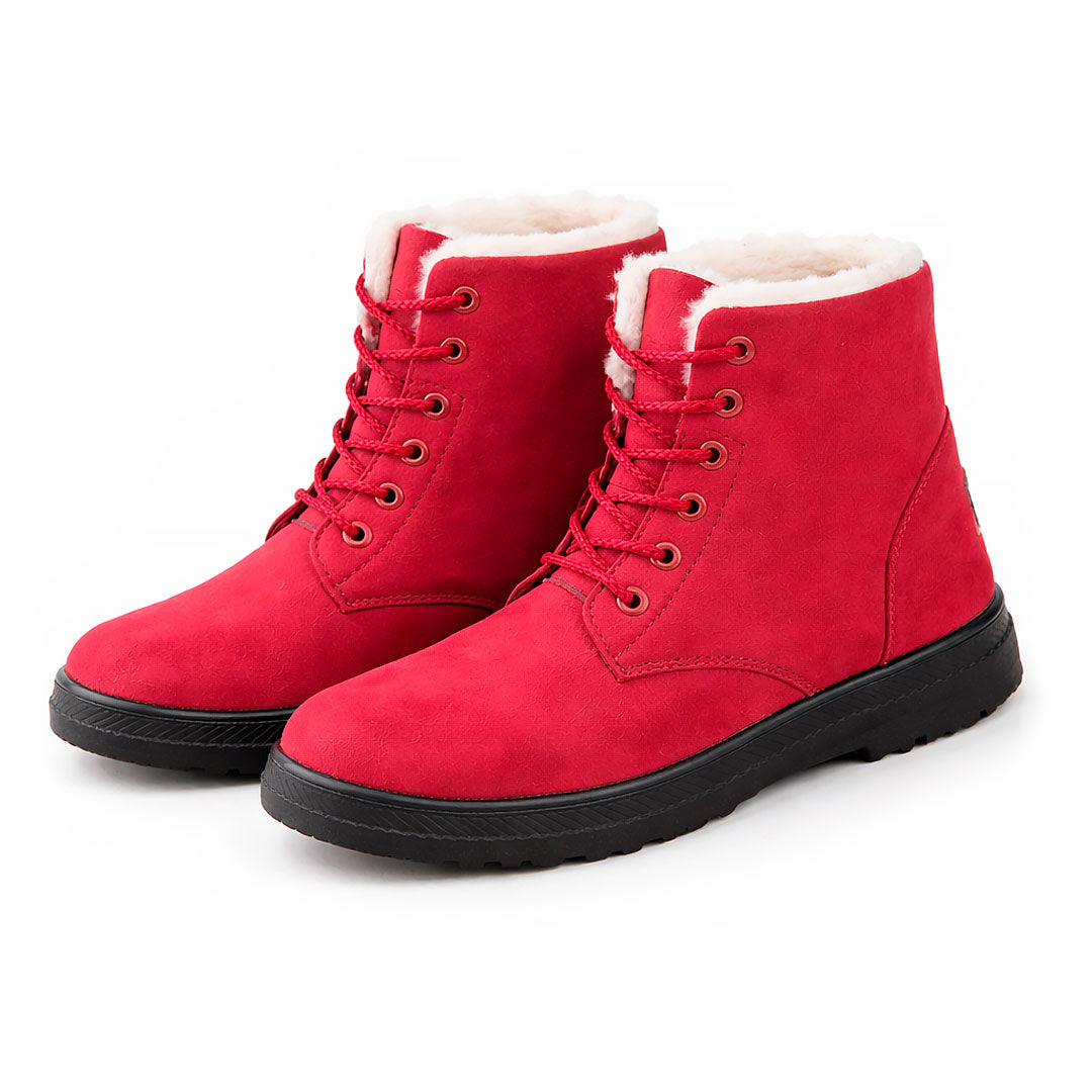 Women's Fleece-Lined Lace-Up Winter Boots Corvine