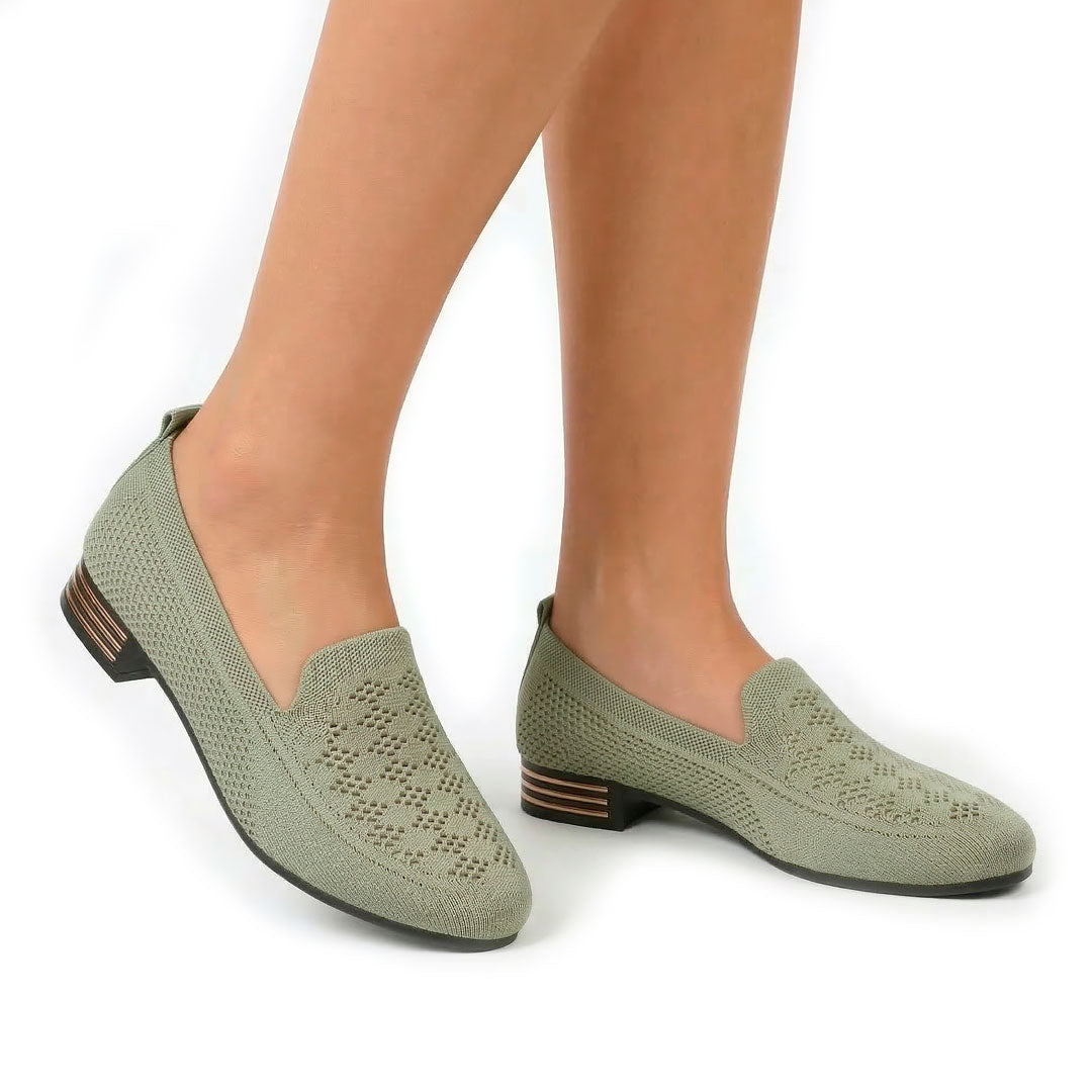 Women's Woven Block Heel Loafers Corvine
