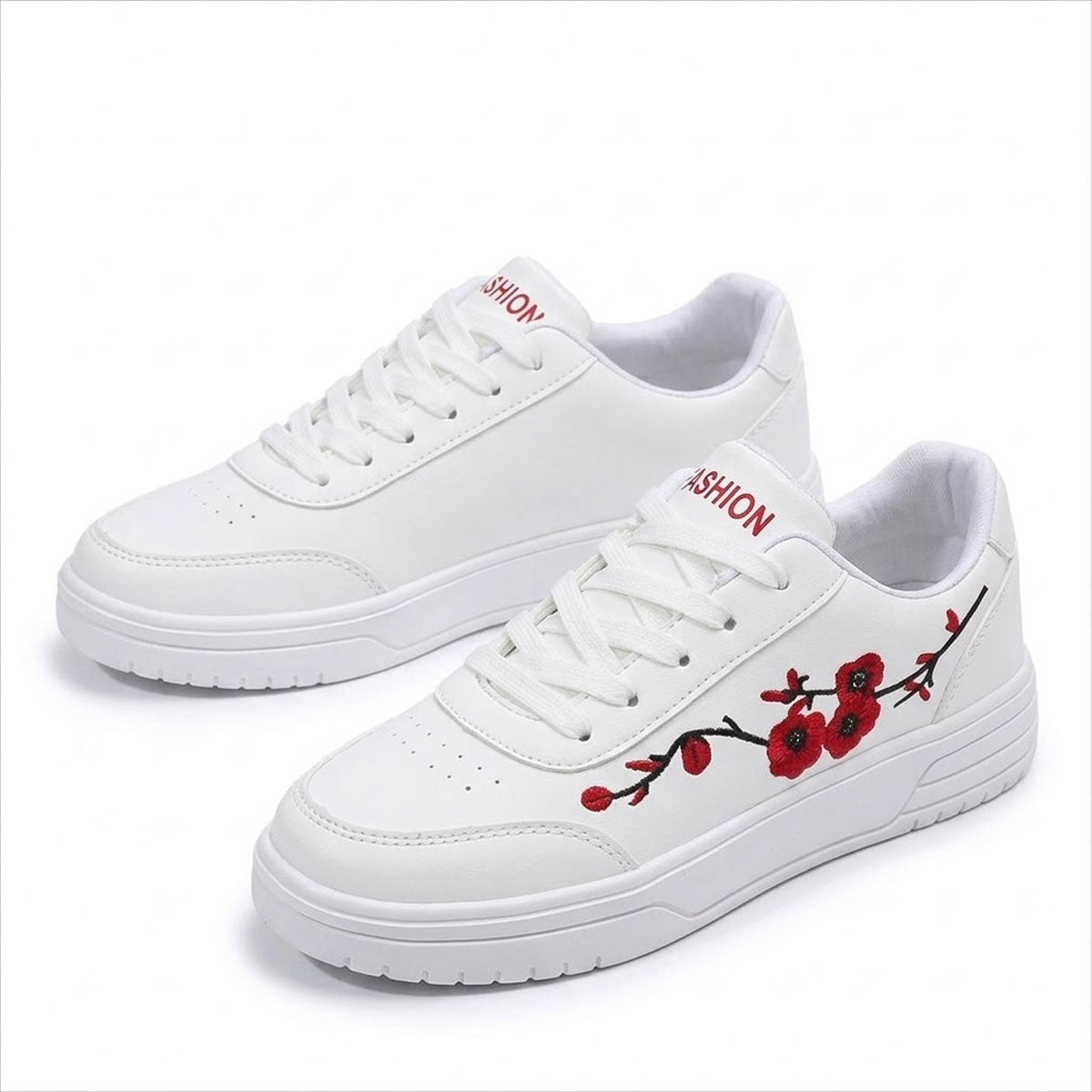 Women's Floral Embroidered Fashion Trainers Corvine