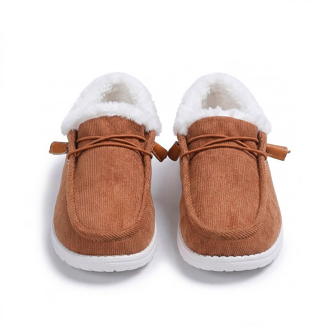 Women's Fleece-Lined Textured Comfort Loafers Corvine