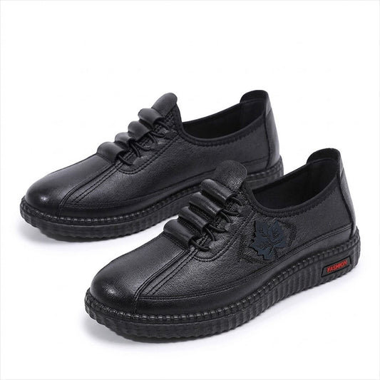 Women's Leaf-Motif Comfort Walking Shoes Corvine