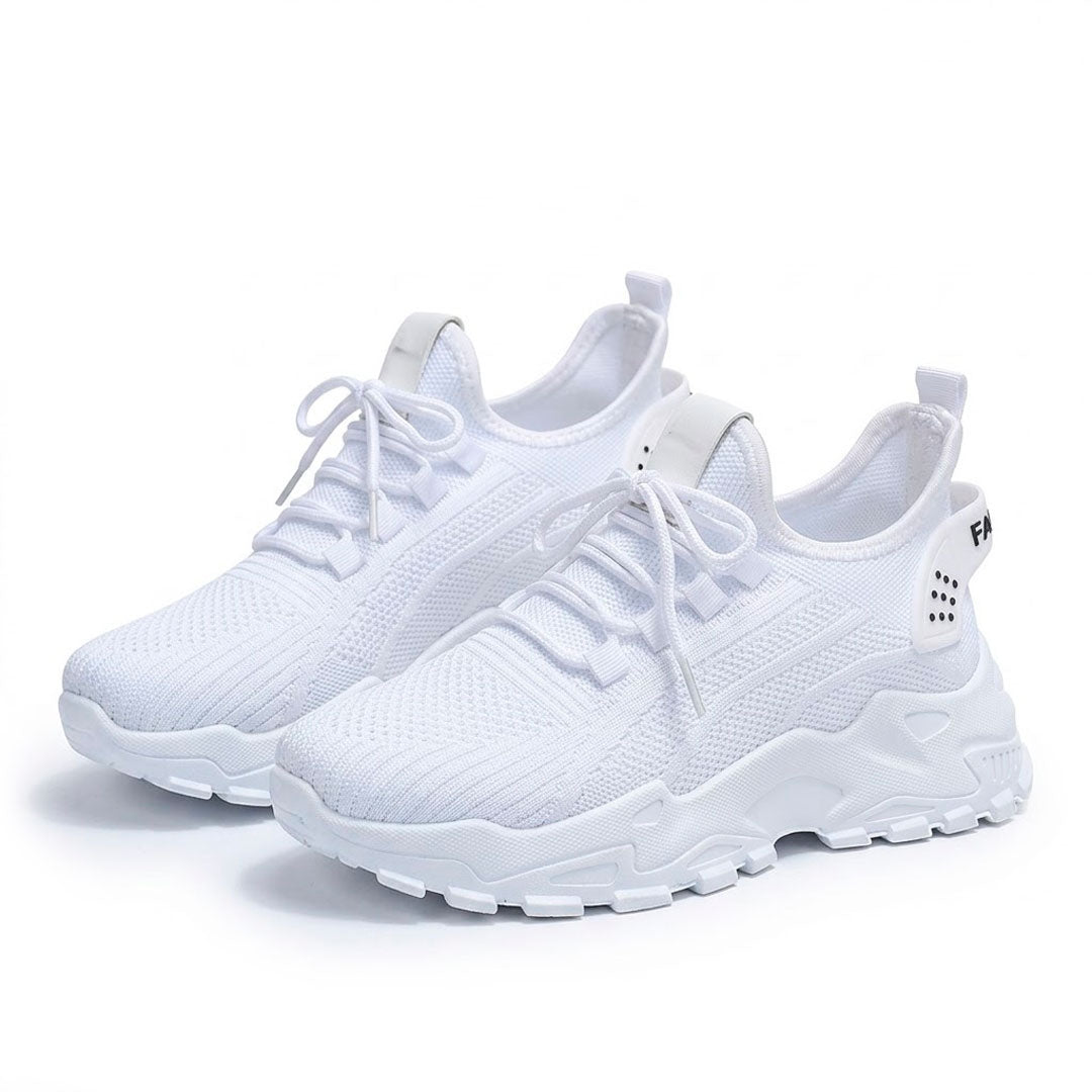 Women's Breathable Mesh Chunky Sole Trainers Corvine