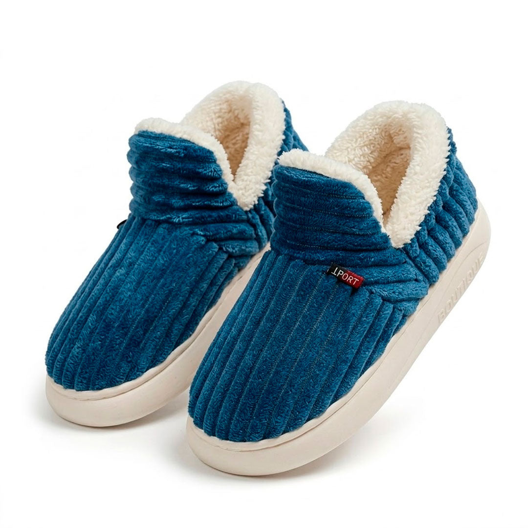 Women's Ribbed Fleece-Lined Slipper Boots Corvine