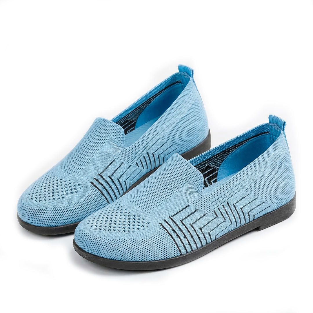Women's Linear Knit Flats Corvine