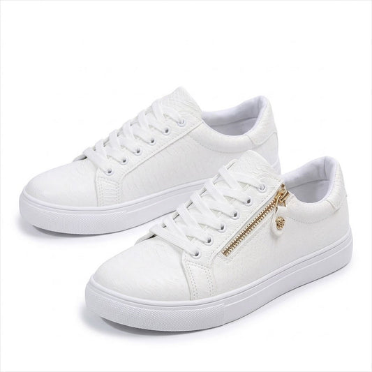 Women's Zip-Detail Textured Trainers Corvine