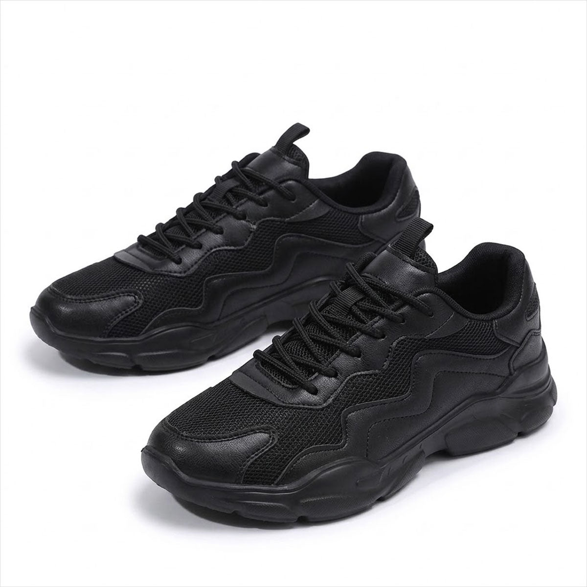 Women's Chunky Mixed-Panel Trainers Corvine
