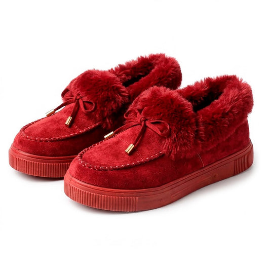 Women's Plush-Lined Cozy Platform Loafers Corvine