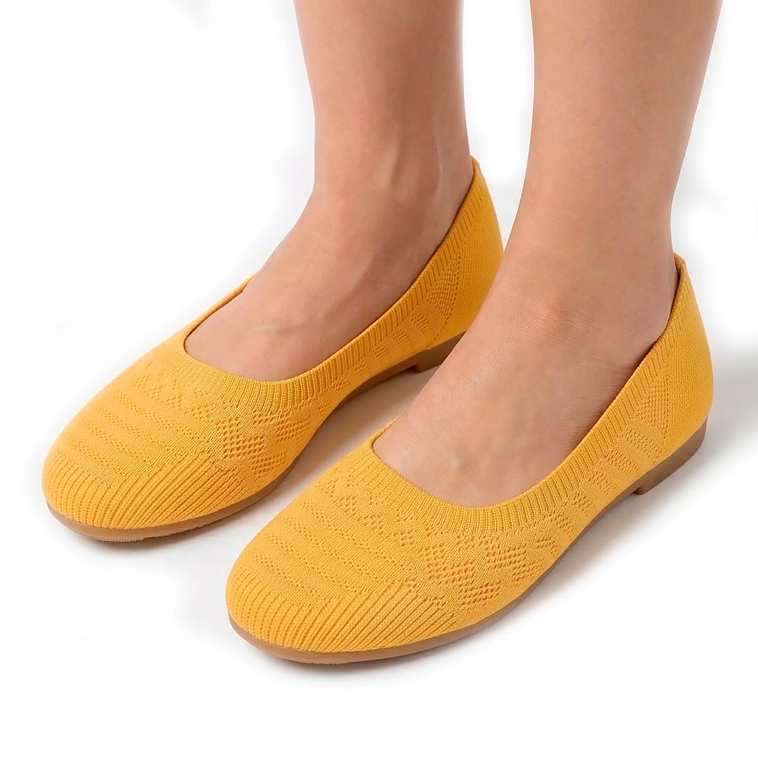 Women's Breathable Knit Ballet Flats Corvine