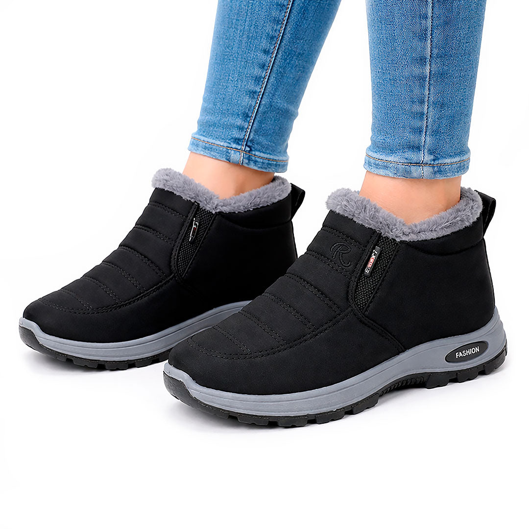 Women's Fleece-Lined Slip-On Winter Ankle Boots Corvine