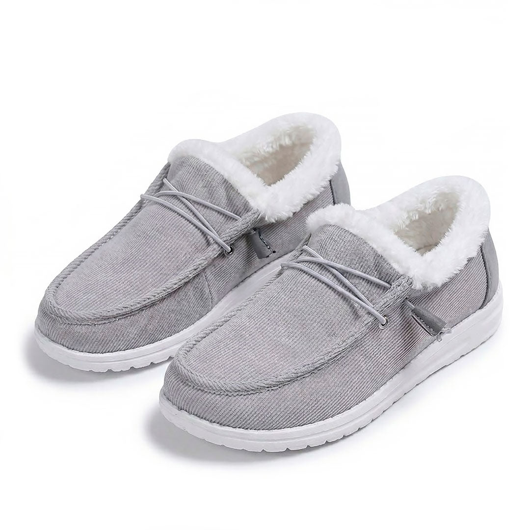 Women's Fleece-Lined Textured Comfort Loafers Corvine