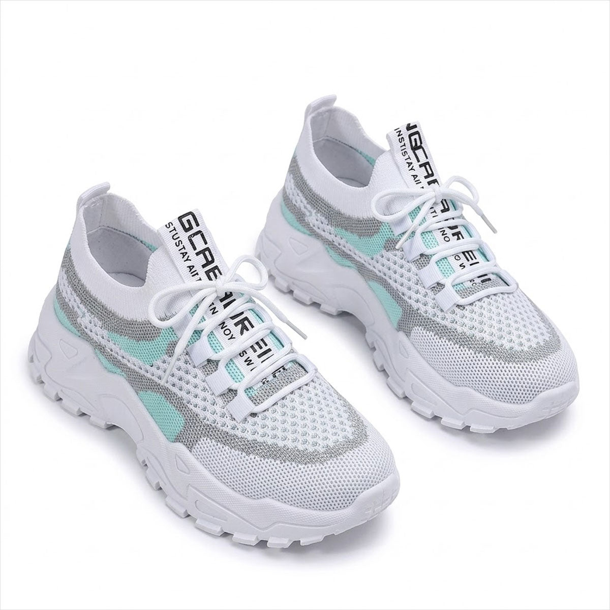 Women's Breathable Chunky Mesh Trainers Corvine