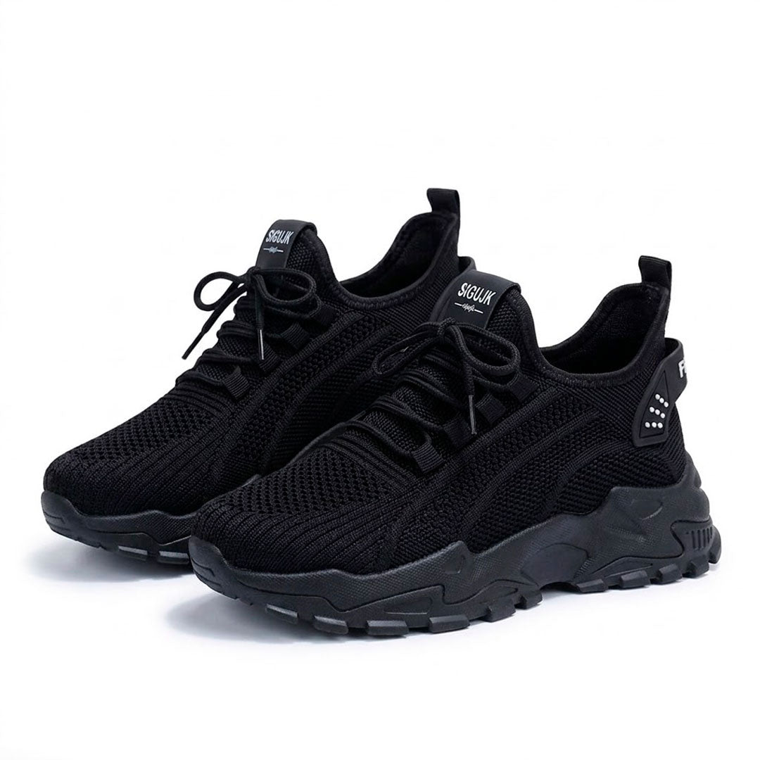 Women's Breathable Mesh Chunky Sole Trainers Corvine