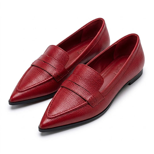 Women's Textured Pointed Flats Corvine