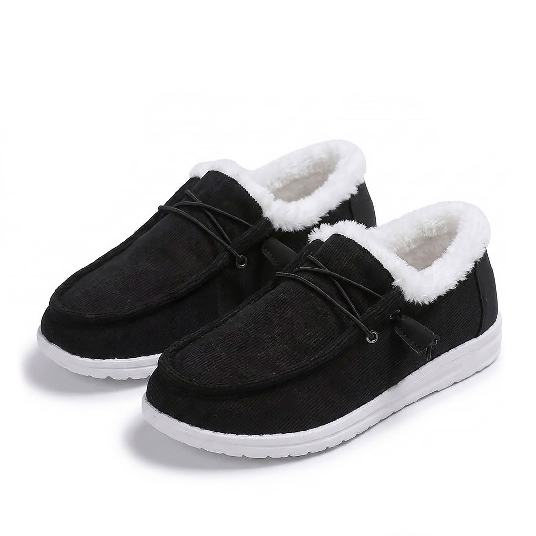 Women's Fleece-Lined Textured Comfort Loafers Corvine