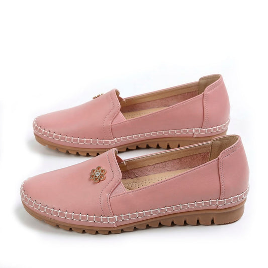 Women's Stitch-Trim Floral Loafers Corvine