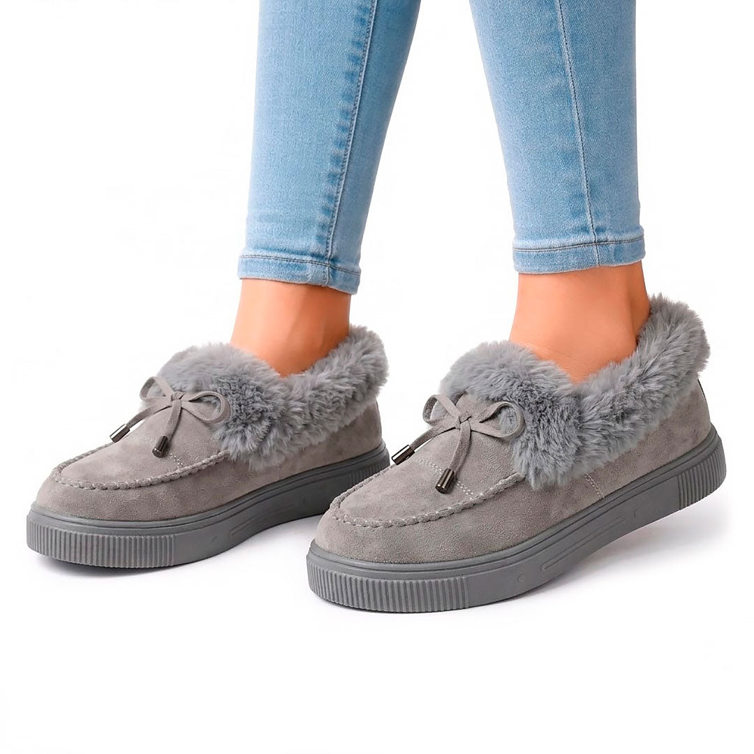 Women's Plush-Lined Cozy Platform Loafers Corvine