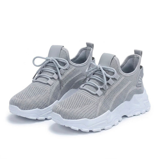 Women's Breathable Mesh Chunky Sole Trainers Corvine