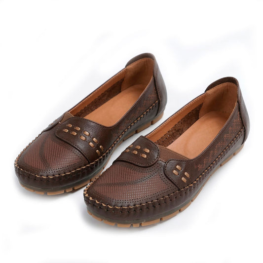 Women's Laser-Cut Driving Moccasins Corvine