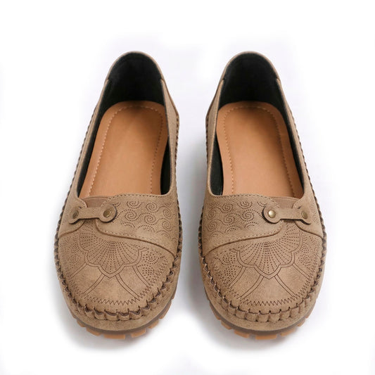 Women's Embossed Slip-On Flats Corvine