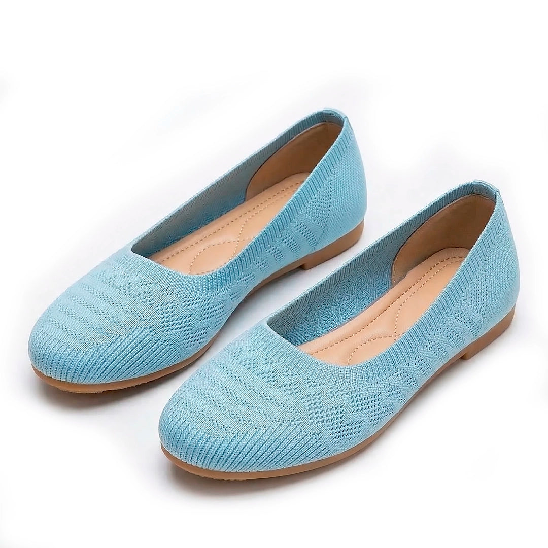 Women's Breathable Knit Ballet Flats Corvine