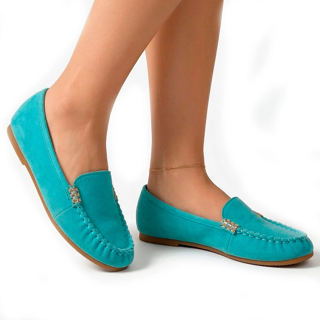 Women's Suede Slip-On Flats Corvine