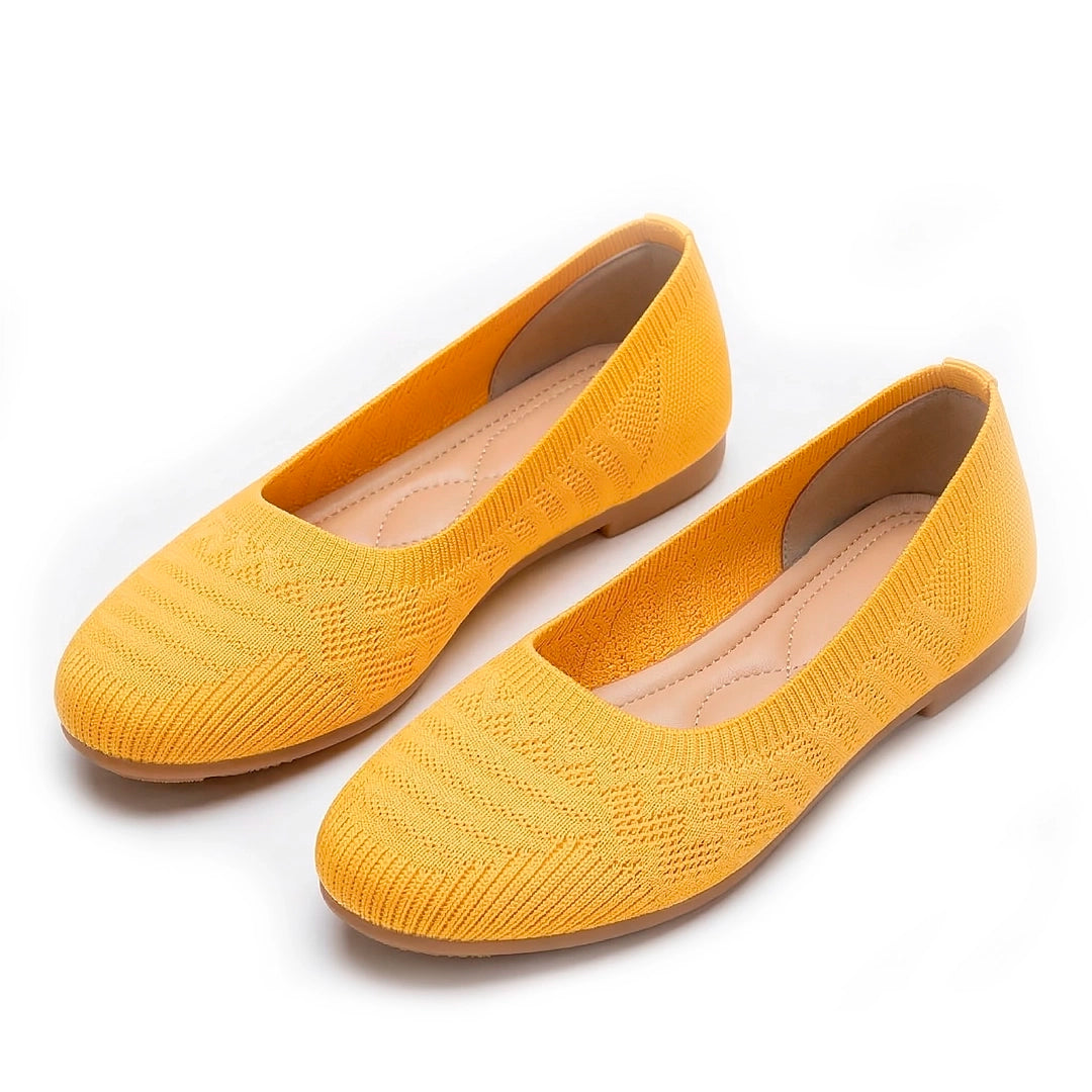 Women's Breathable Knit Ballet Flats Corvine