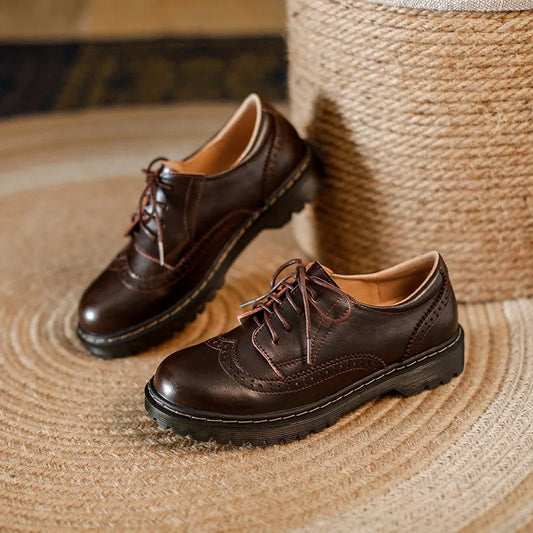 Men's Soft Leather Brogue Oxford Shoes Corvine