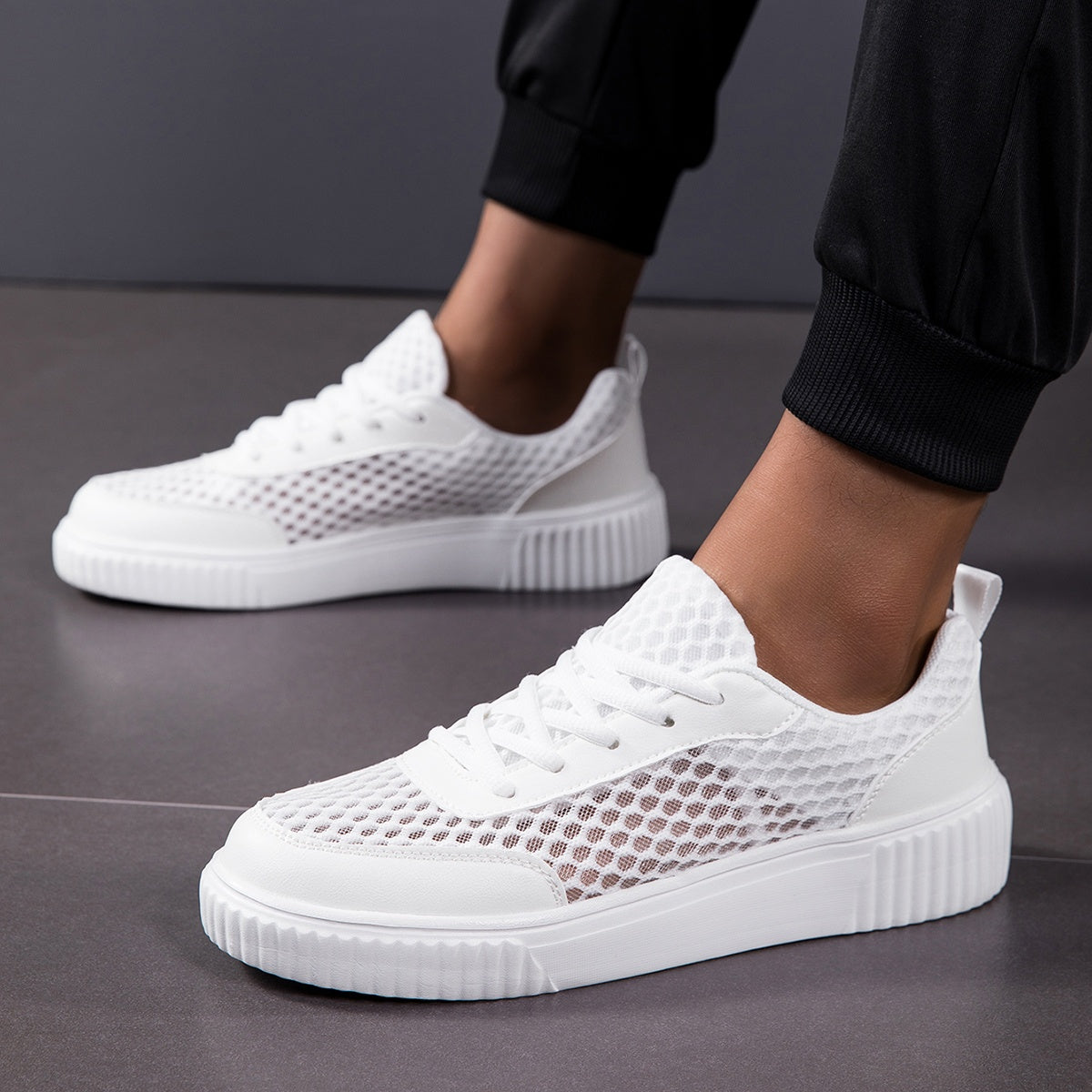 Unisex Breathable Knit Mesh Casual Trainers Corvine