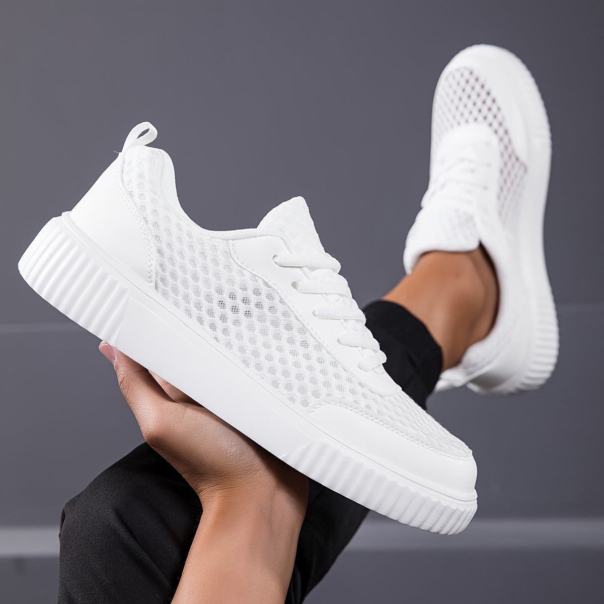 Unisex Breathable Knit Mesh Casual Trainers Corvine
