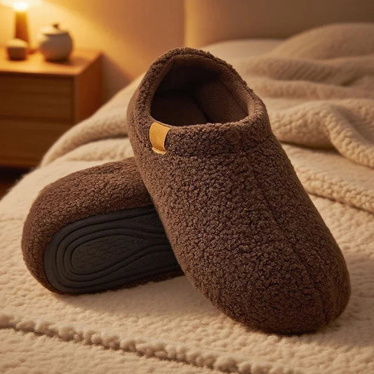 Unisex Ultra-Soft Teddy Fleece Slippers Corvine