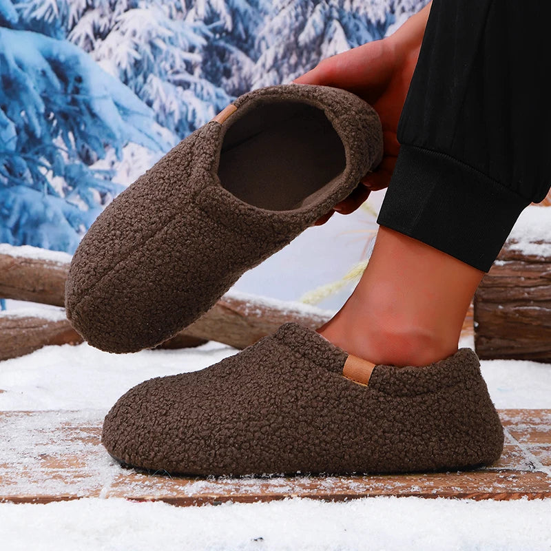 Unisex Ultra-Soft Teddy Fleece Slippers Corvine
