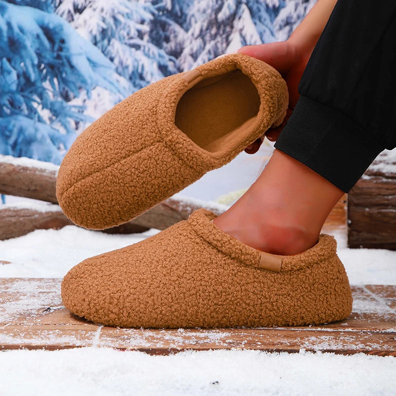 Unisex Ultra-Soft Teddy Fleece Slippers Corvine