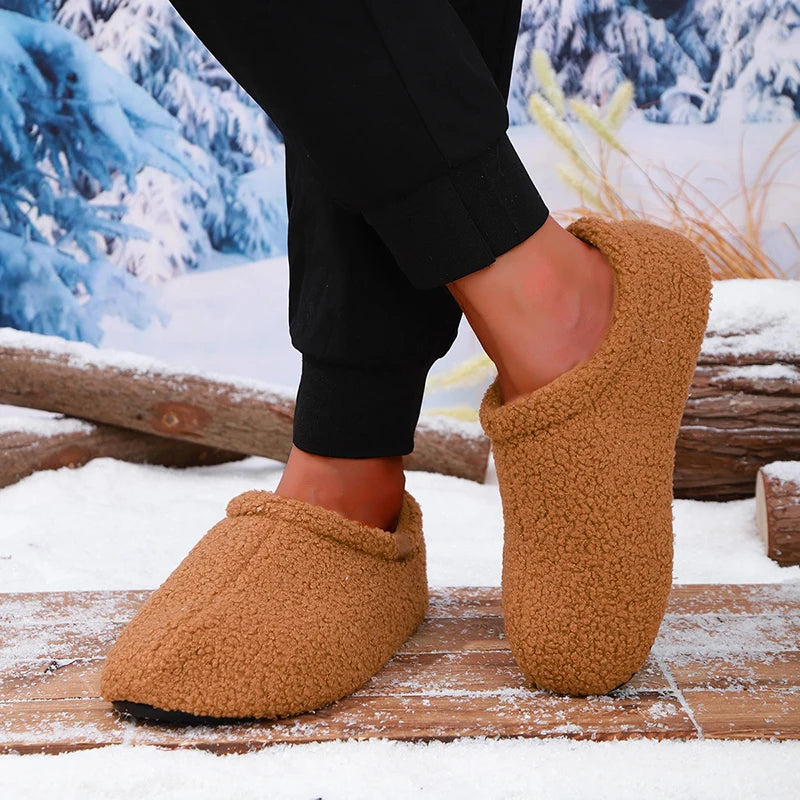 Unisex Ultra-Soft Teddy Fleece Slippers Corvine