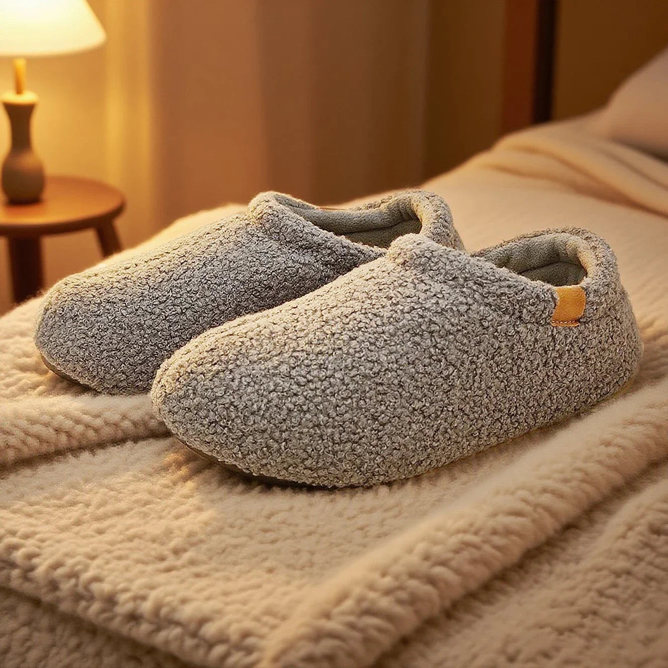 Unisex Ultra-Soft Teddy Fleece Slippers Corvine