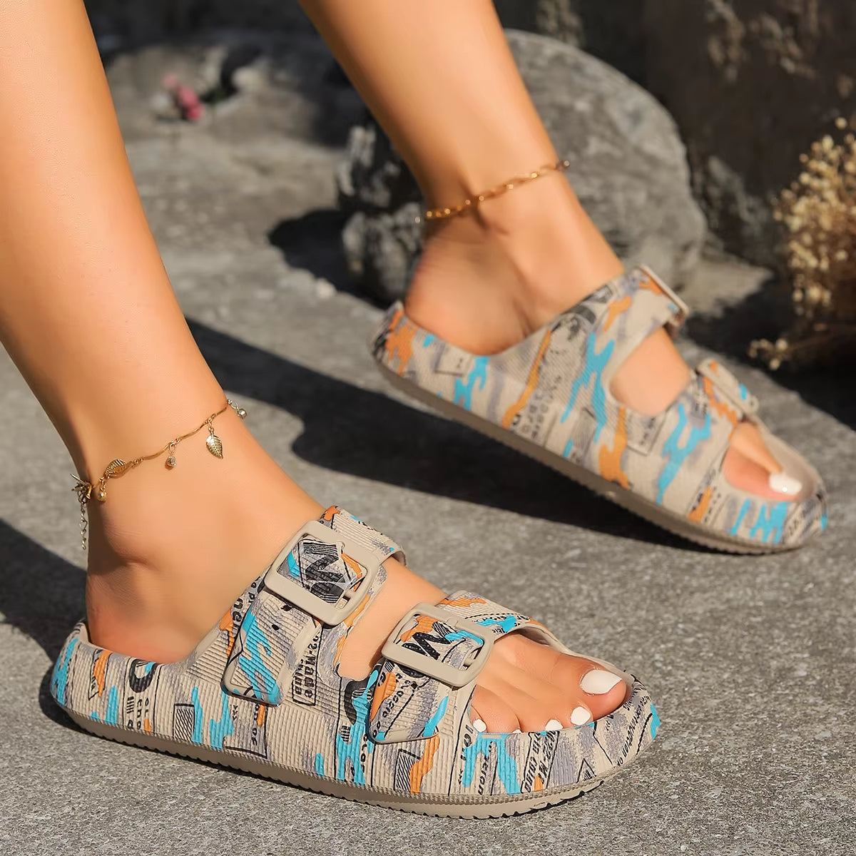 Women's Adjustable EVA Slide Sandals Corvine