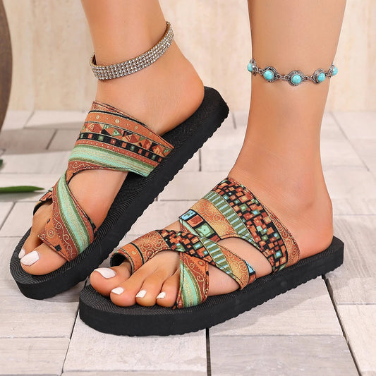 Women's Artisan Woven Slip-On Sandals Corvine