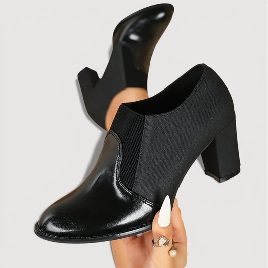 Women's Black Block Heels Corvine