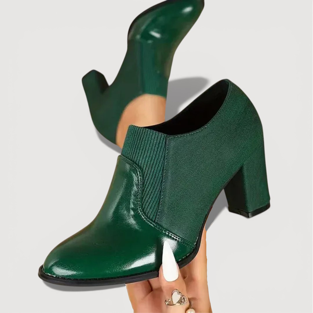 Women's Black Block Heels Corvine