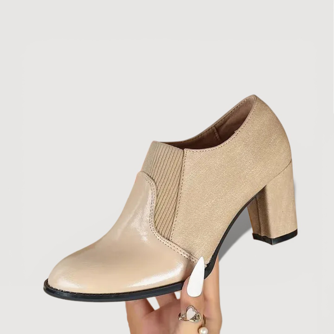 Women's Black Block Heels Corvine