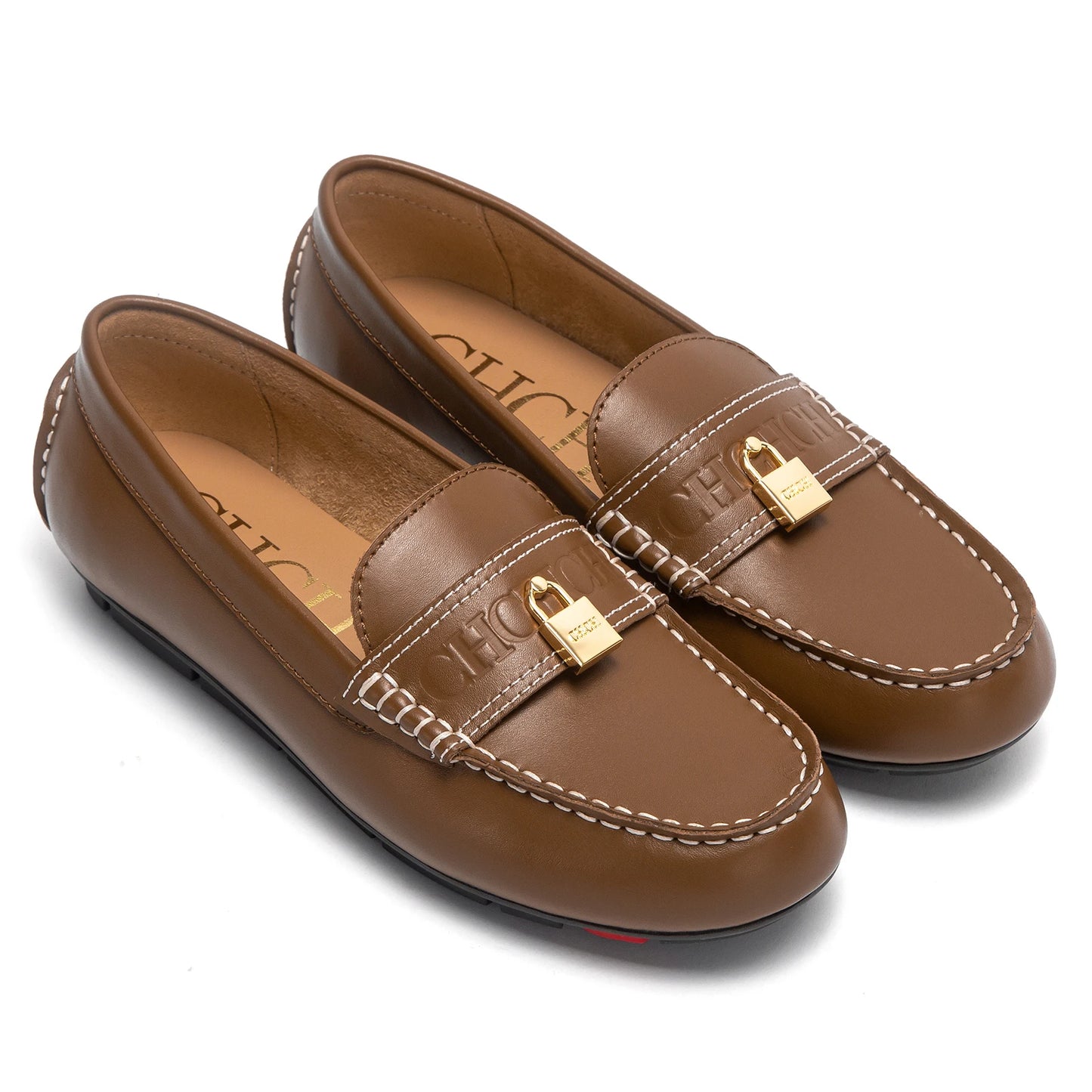 Women's Black Cow Leather Flat Loafers Corvine