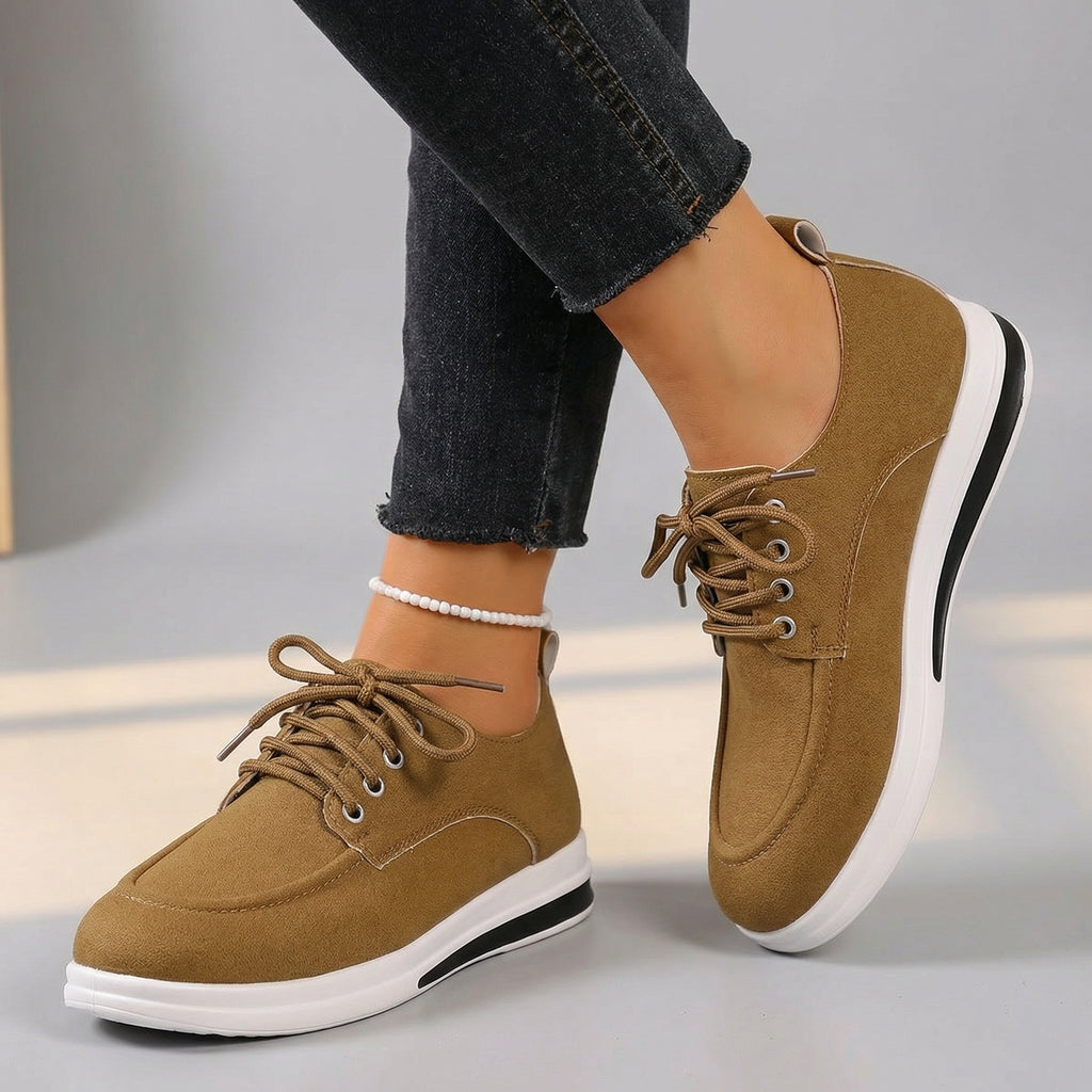 Women's Black Lace-Up Loafers Corvine