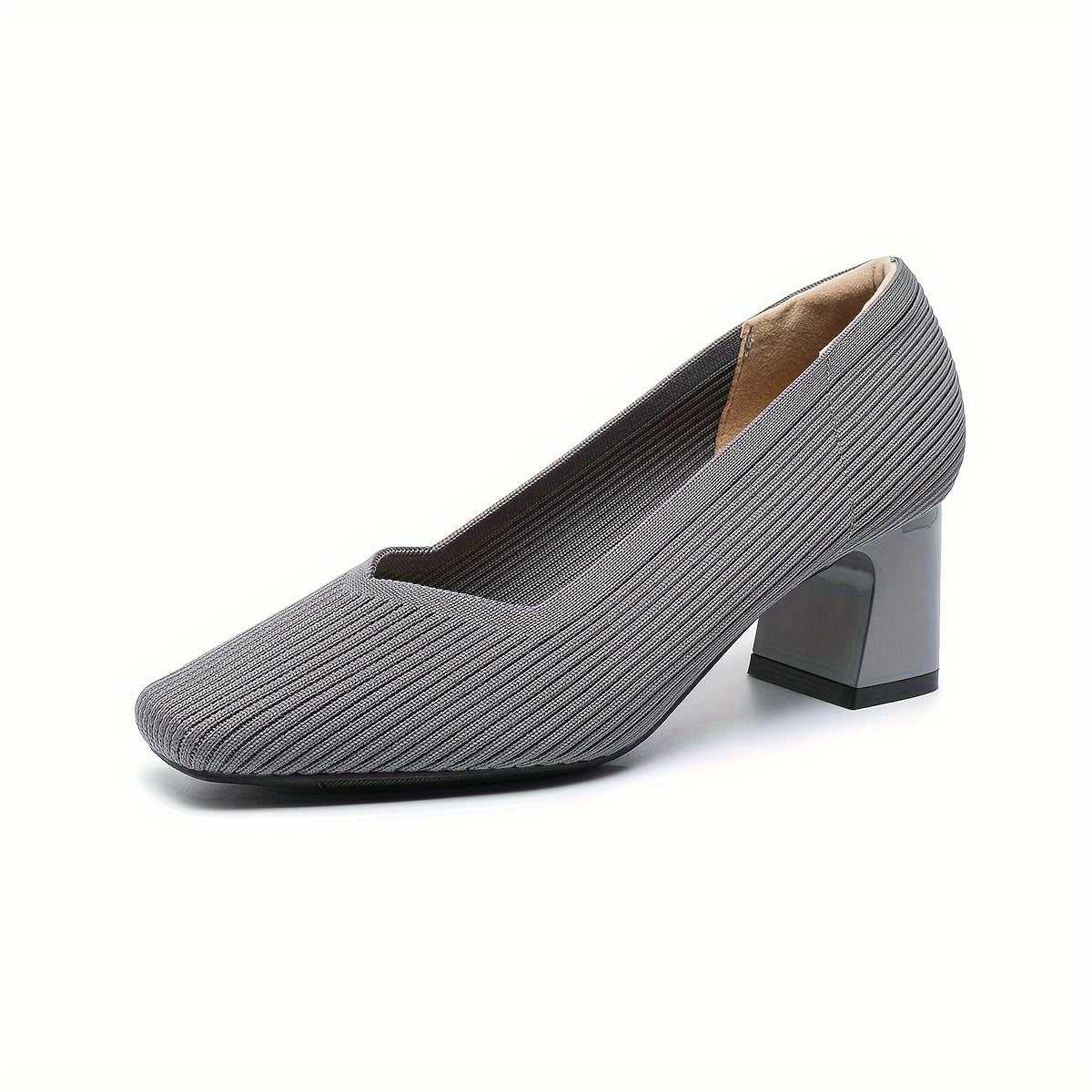 Women's Black Leather Heels Corvine