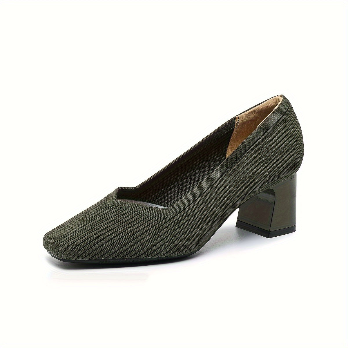 Women's Black Leather Heels Corvine