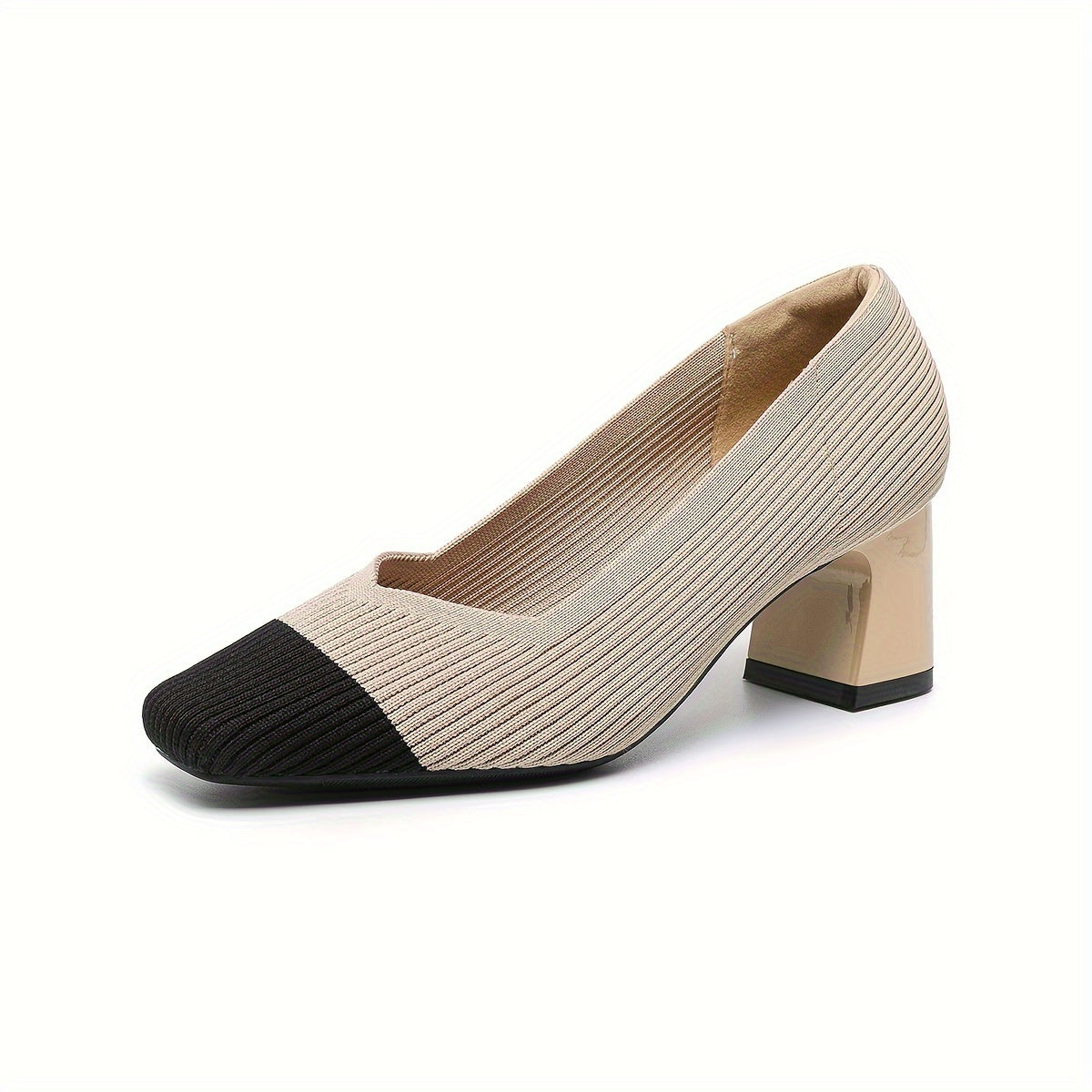 Women's Black Leather Heels Corvine