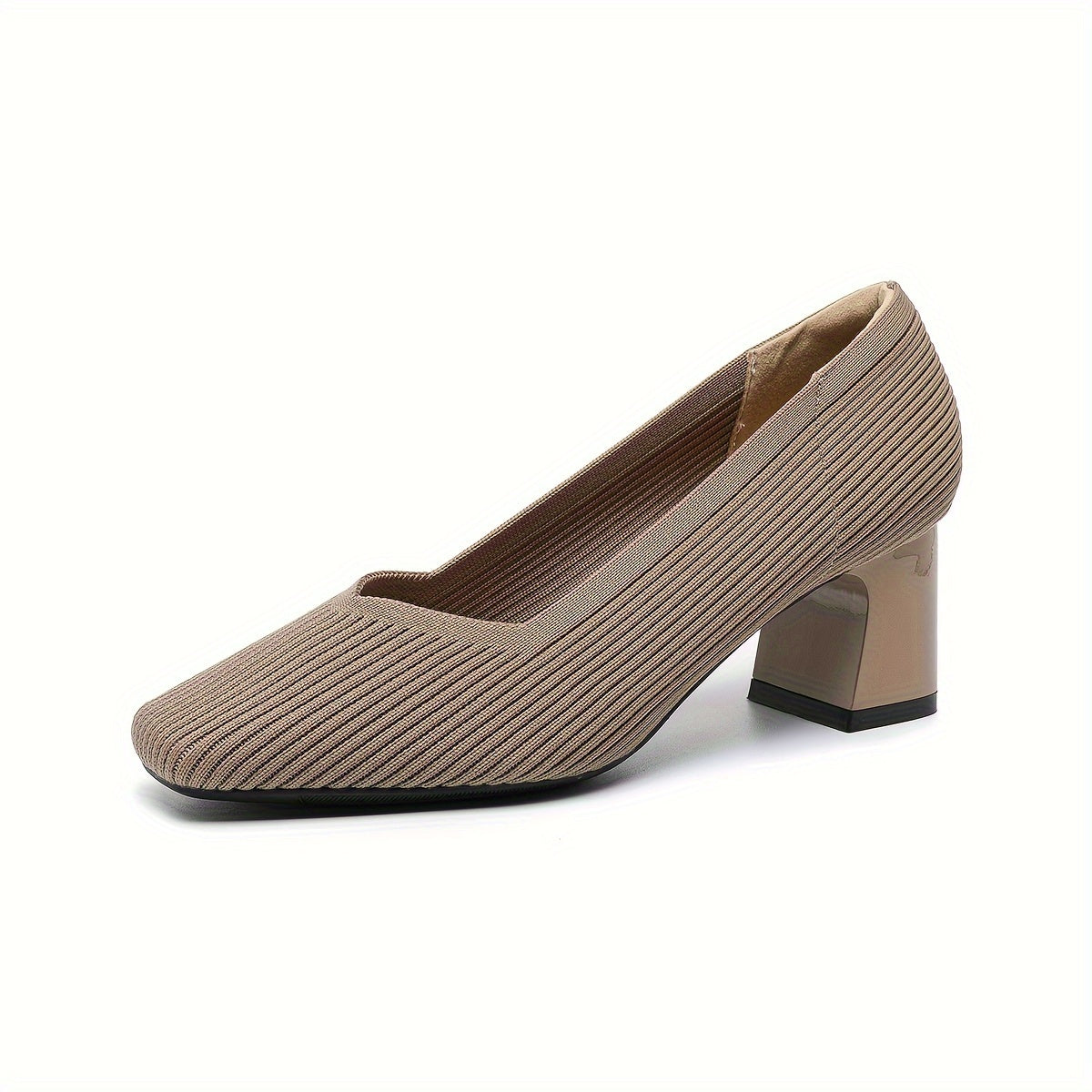Women's Black Leather Heels Corvine
