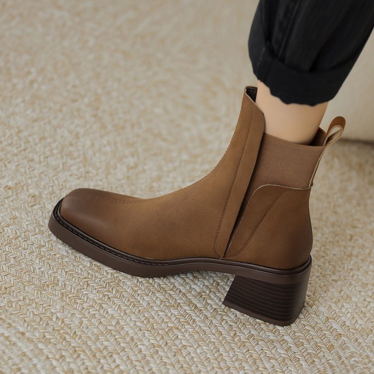 Women's Black Premium Italian Leather Ankle Boots Corvine