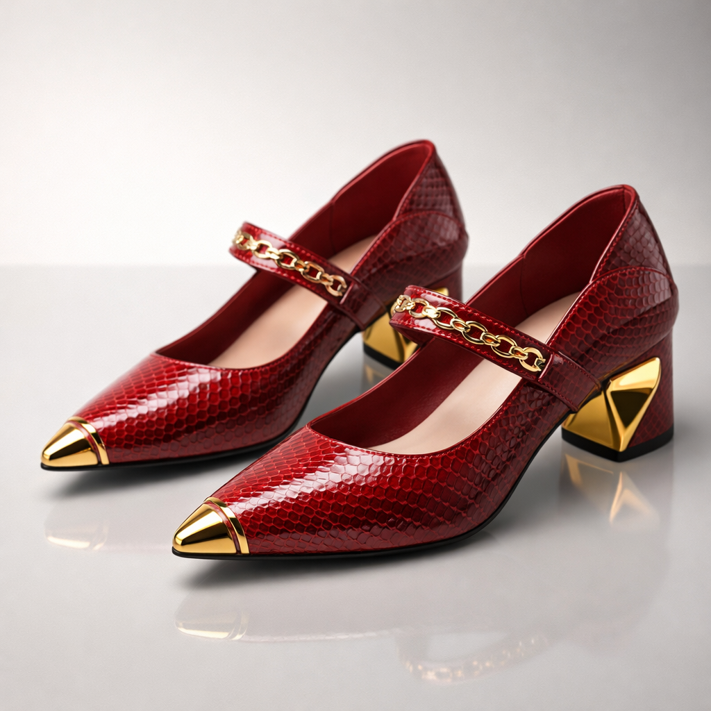 Women's Black Sculpted Block Heel Pumps Corvine